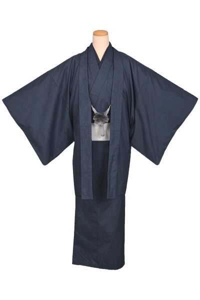 紬アンサンブル(紺絣)